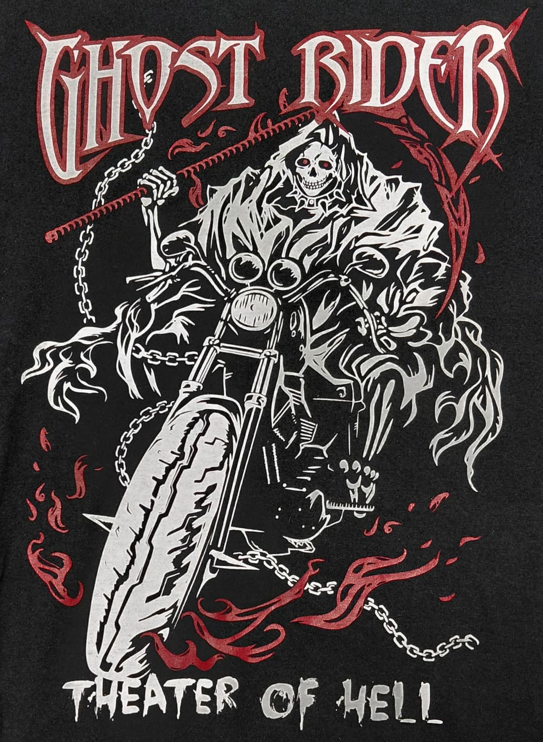 [S] GHOST RIDER 그래픽 반팔 티셔츠 (LIFEMAX) 상품이미지4