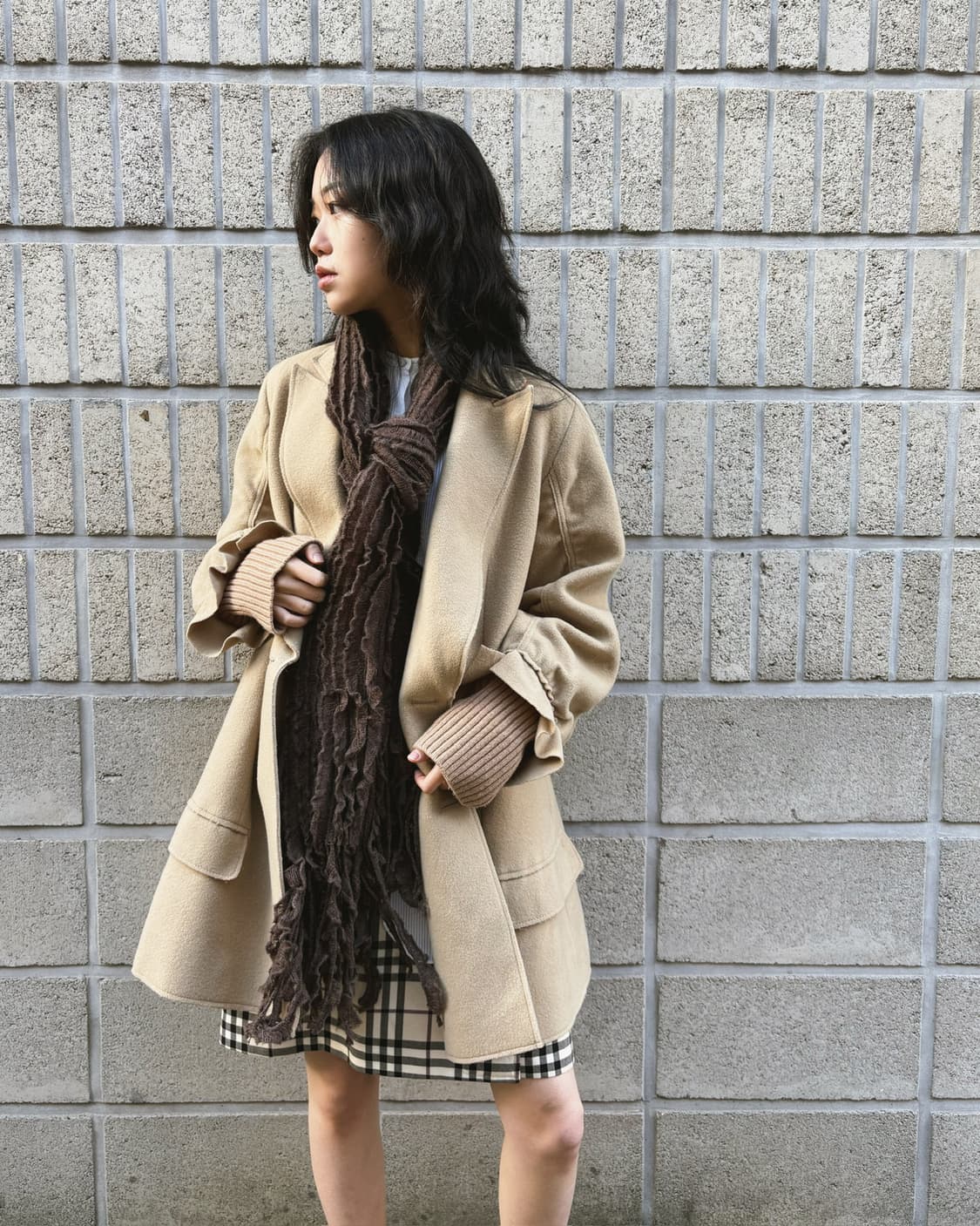 언더커버 드레이프 디테일 워머 더블 코트 상품이미지10