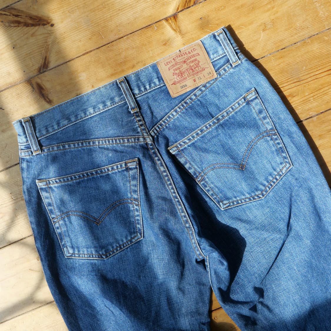 90's 리바이스 506 중청 데님 청바지 상품이미지7