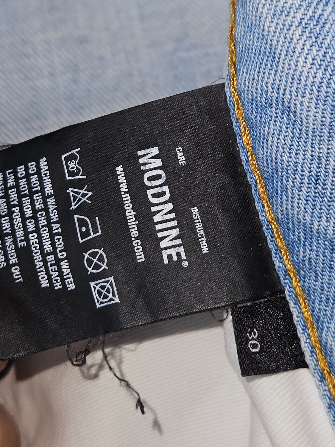 MOD9 모드나인 데님팬츠 데미지 빈티지 진 30 상품이미지5