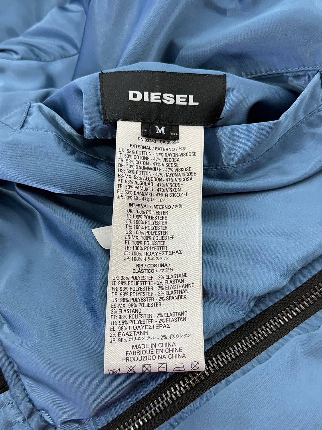 디젤 엠브로이드 스네이크 리버서블 봄버 자켓 상품이미지8