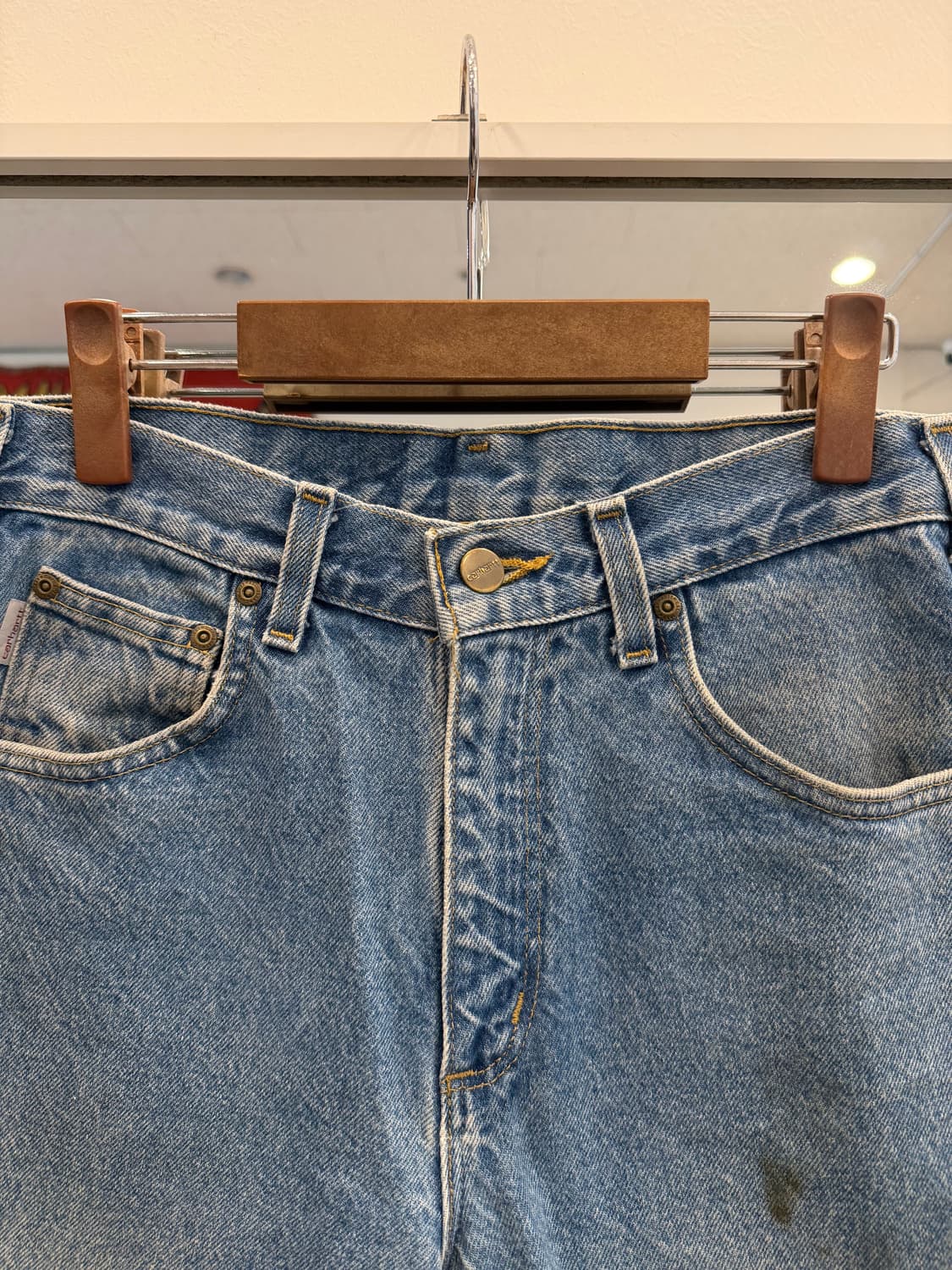 Carhartt 칼하트 컷오프 데님 쇼츠 (29inch) 상품이미지2