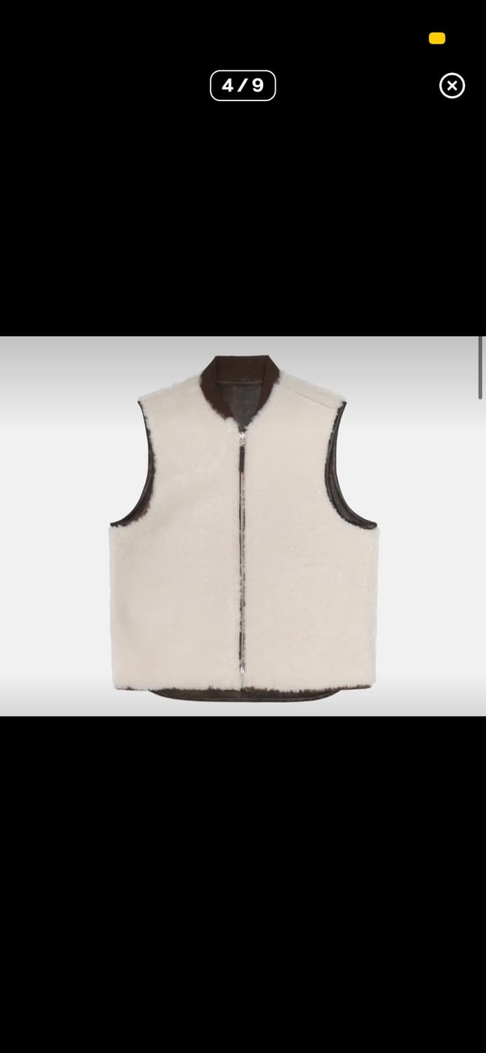 Stussy work gear 리버시블 시어링 베스트 s 상품이미지2