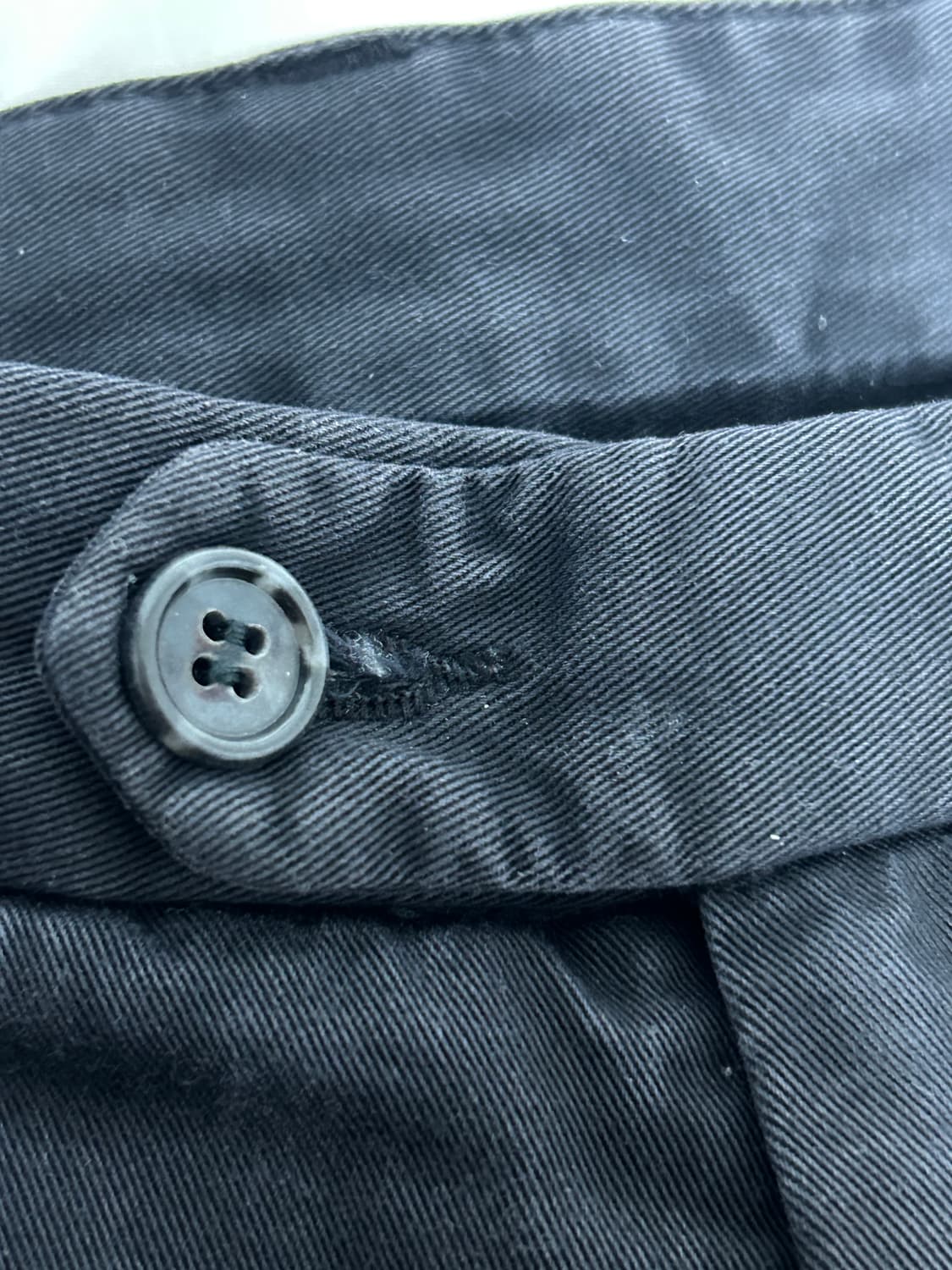 Burberry 버버리 레더탭 코튼 루즈핏 팬츠(정품) size(36) 상품이미지4