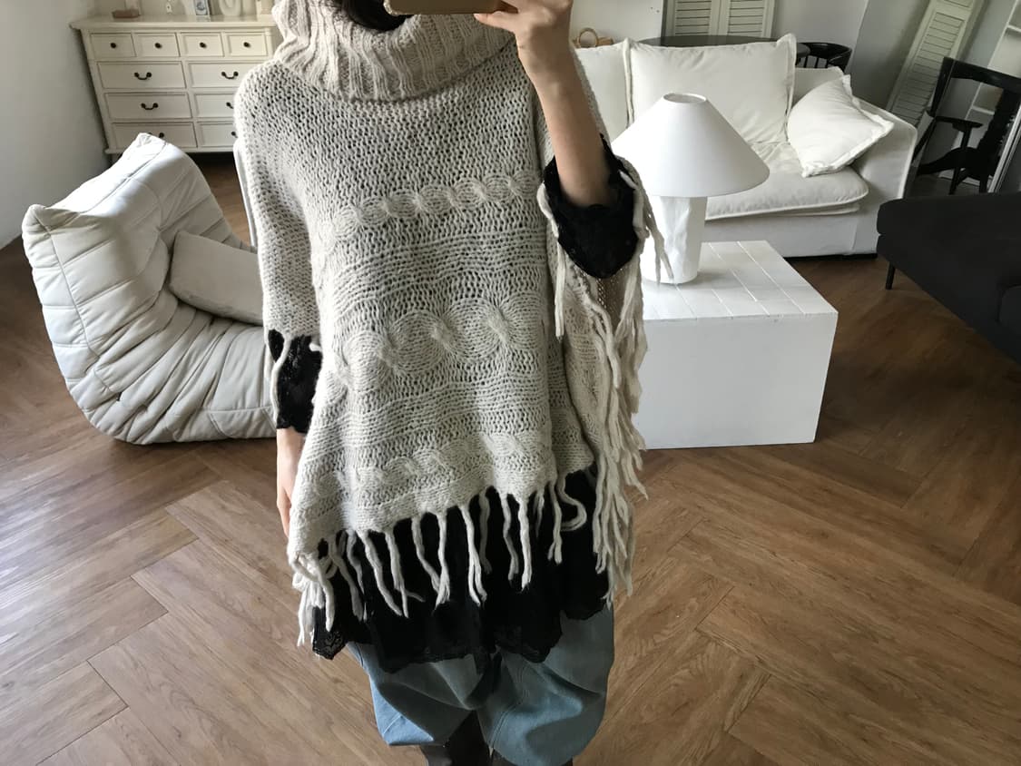 vintage tassel cape 상품이미지5