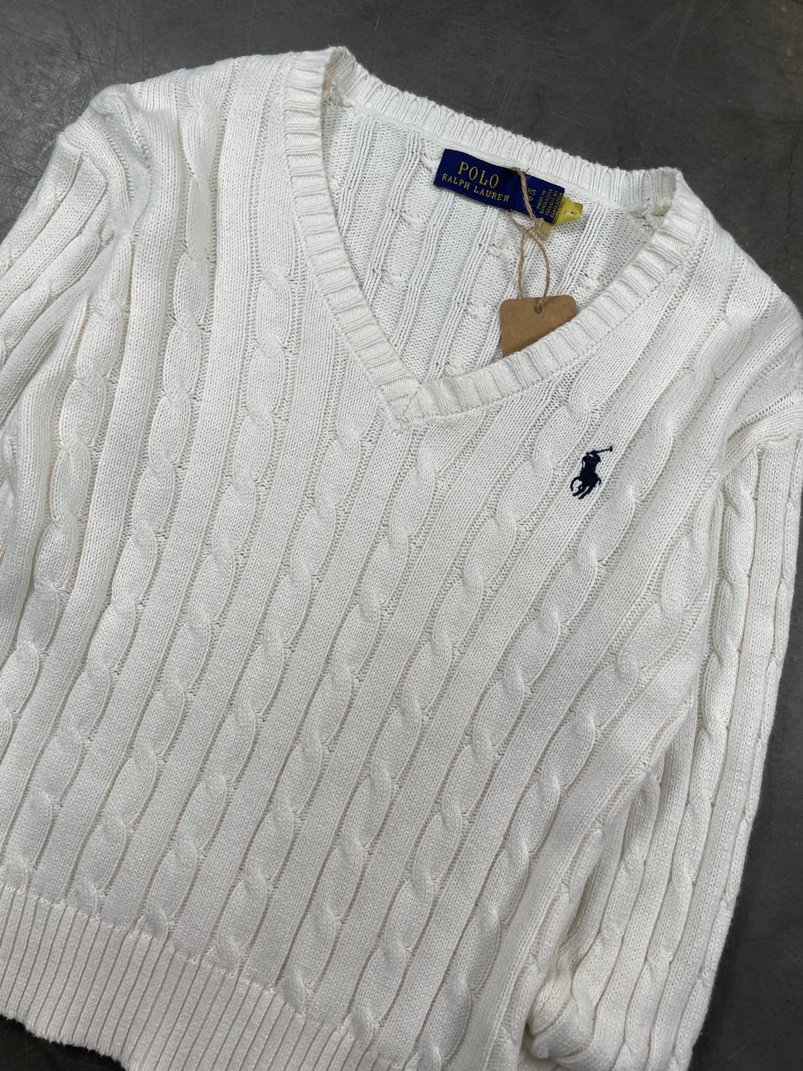 폴로 우먼즈 브이넥 니트 상품이미지2