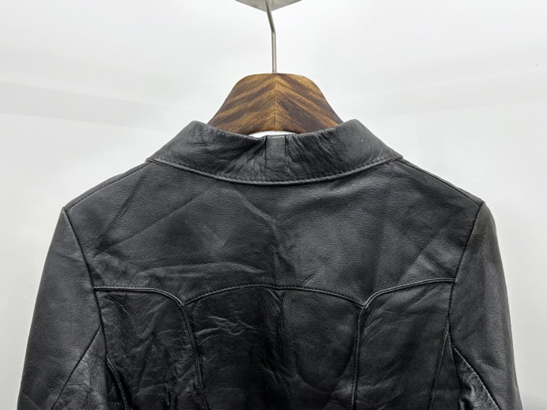 70'S VINTAGE LEATHER JACKET (M) 상품이미지4