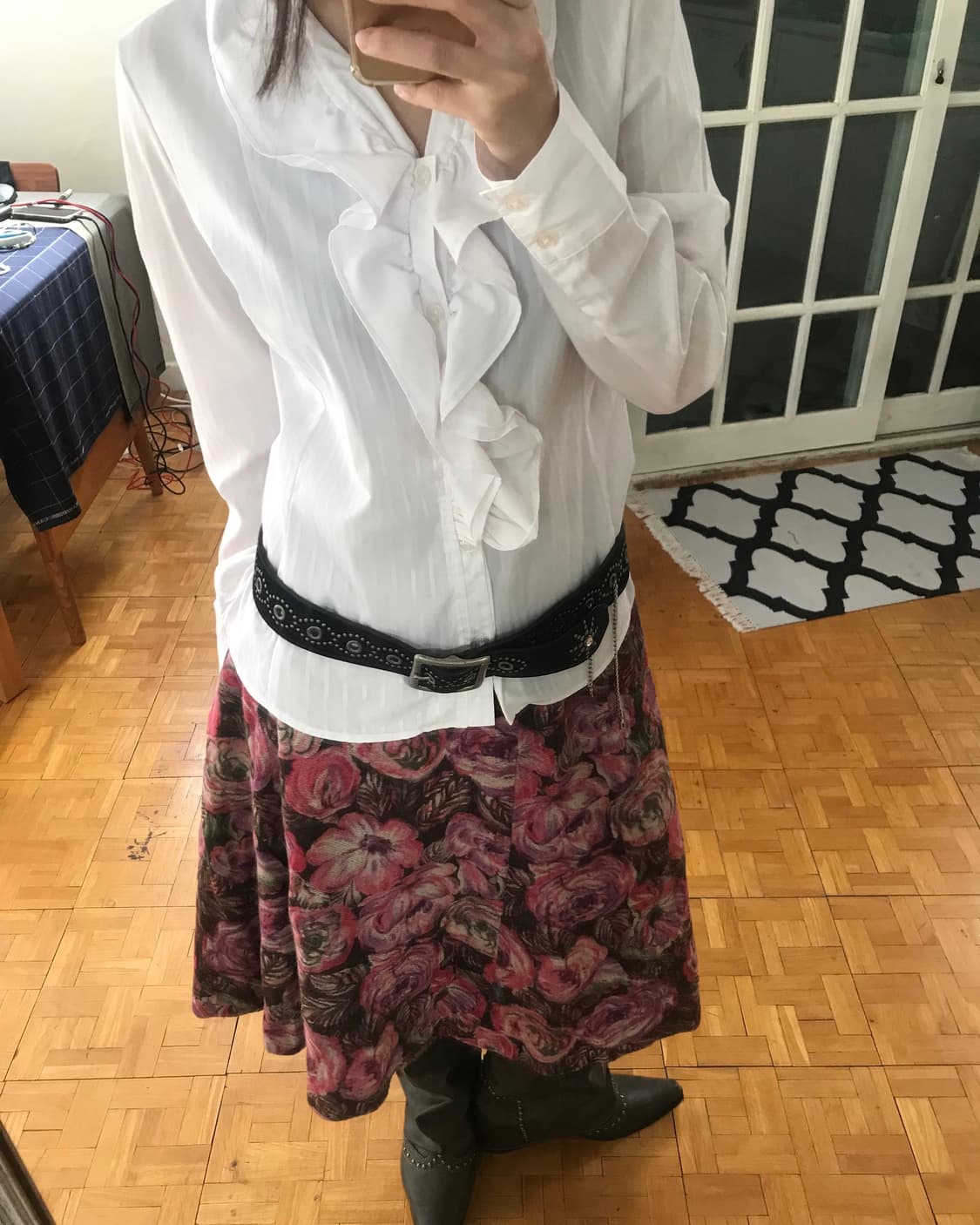 vintage pattern skirt (24inch) 상품이미지5