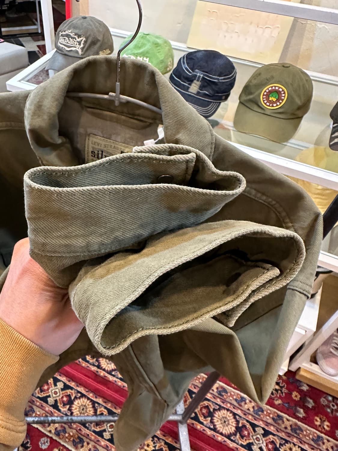 리바이스 실버탭 라인 데님 자켓 카키 M 상품이미지9