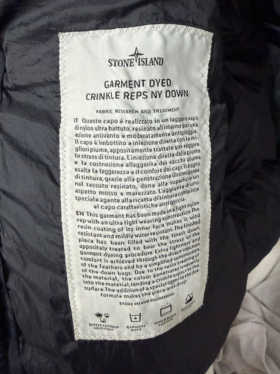 [정품/M]스톤아일랜드 크링클랩스 패딩 M 상품이미지2