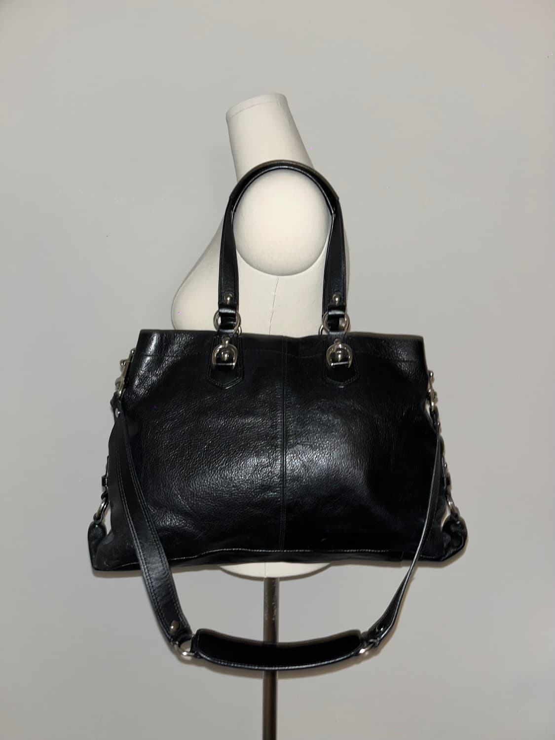 📦 Coach big black Shoulder Bag 상품이미지6