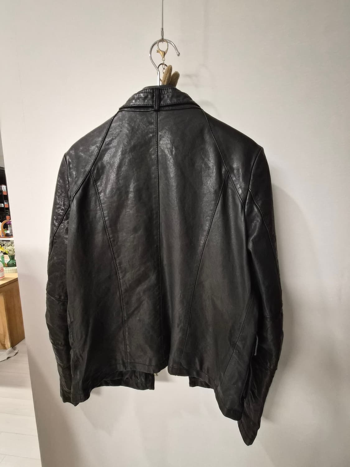 이태리 양가죽 100% FRIENDS 블랙 레더 자켓  상품이미지6