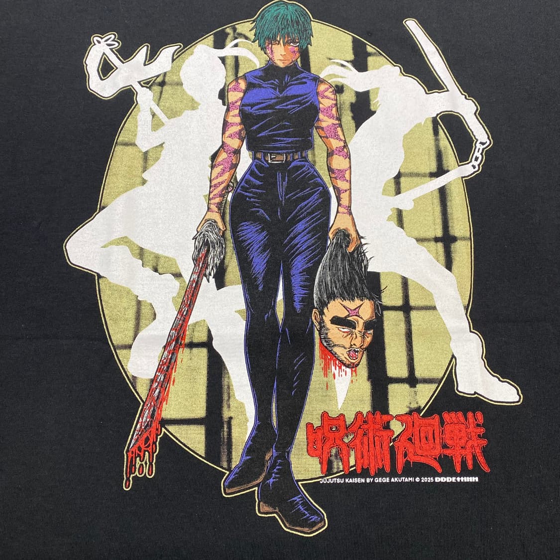 주술회전 마키 부틀렉 애니메이션 티셔츠 상품이미지4