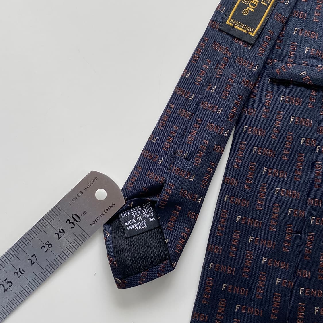 FENDI 펜디 영문모노그램 정품 명품넥타이 상품이미지6