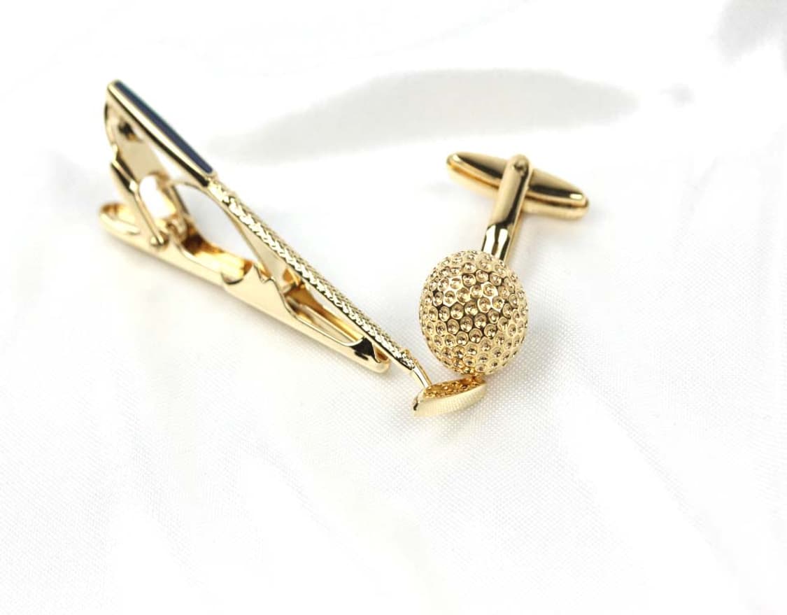 버버리 5.8cm S등급 골프 채 모티브 명품 넥타이핀 커프스 세트 상품이미지2