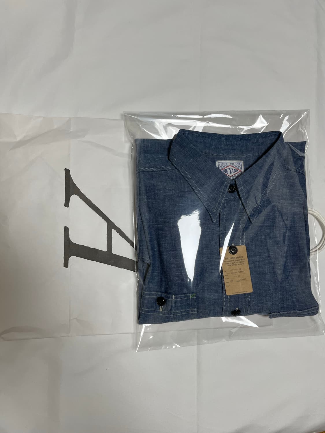 [새제품] 아나토미카 빅얀크 1935 샴브레이 셔츠 (16H) 상품이미지2