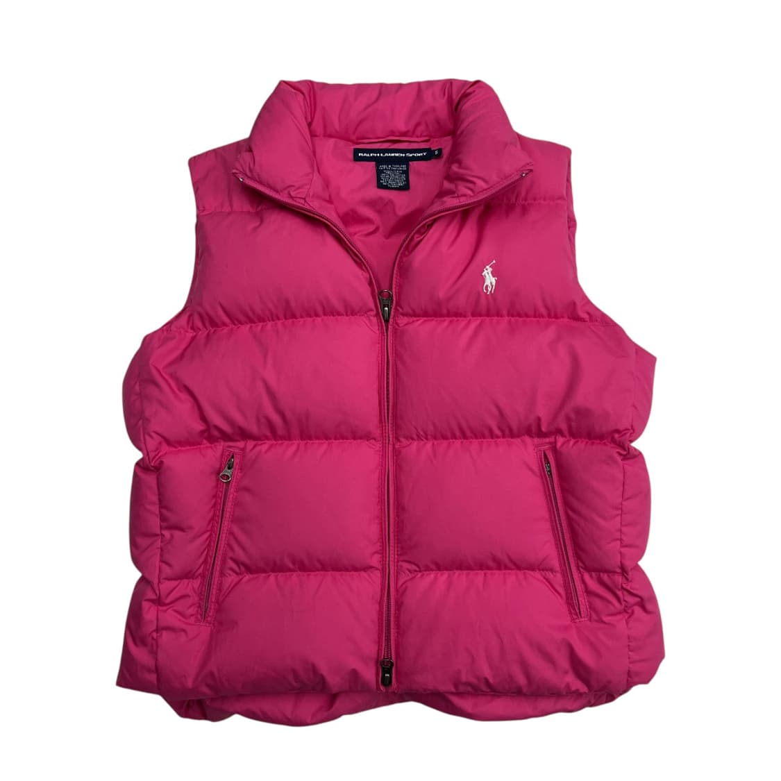 폴로 랄프로렌 화이트포니 핑크 패딩조끼 S 상품이미지2