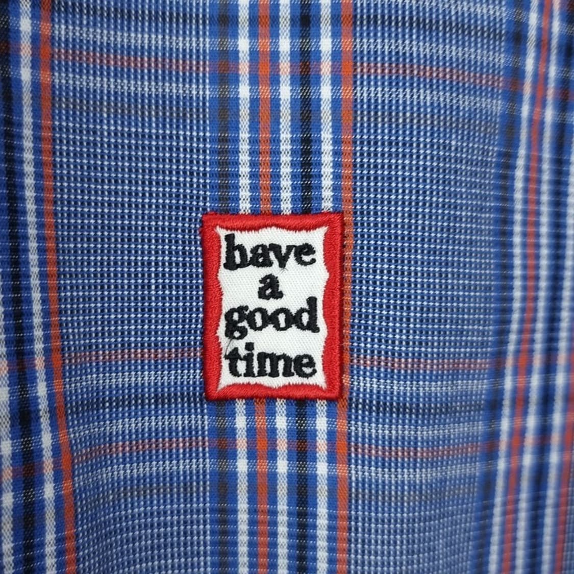 [HAVE A GOOD TIME] 체크 오버핏 블루종 M16710 상품이미지6