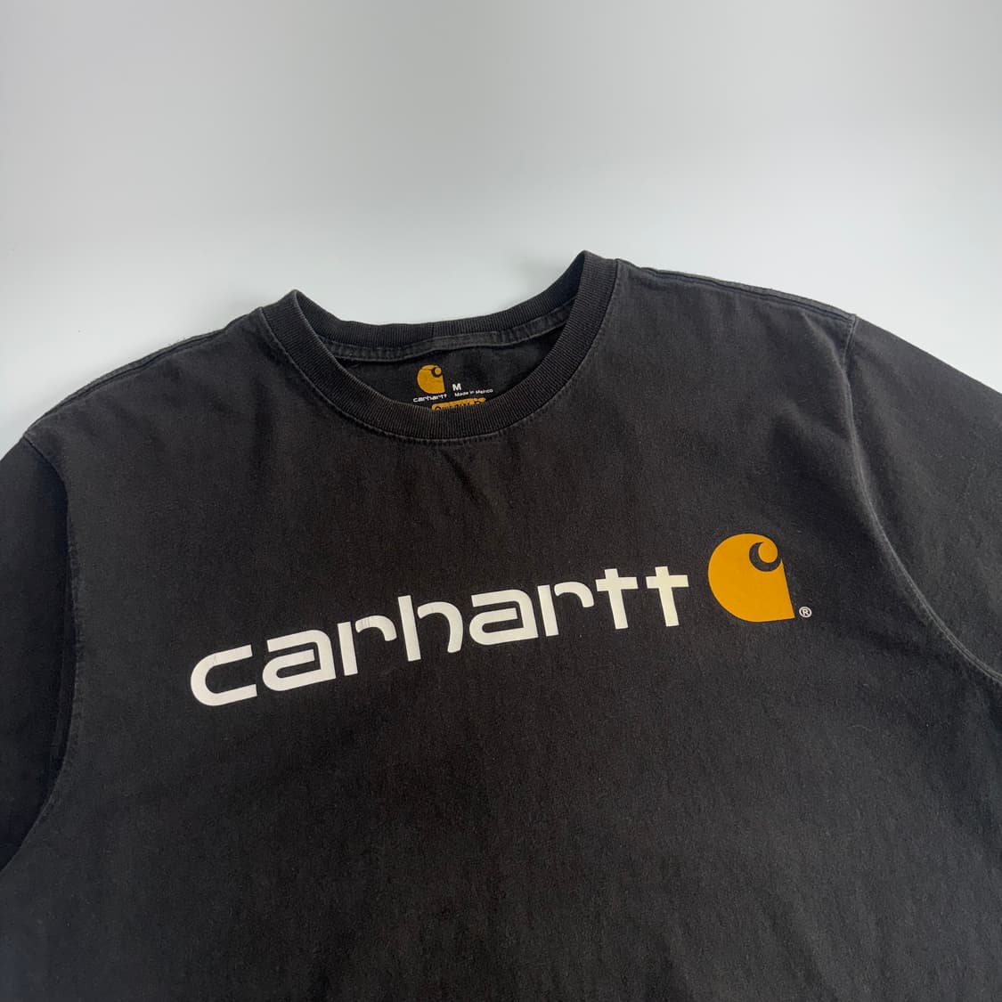 Carhartt 칼하트 스펠아웃로고 블랙 반팔 상품이미지4