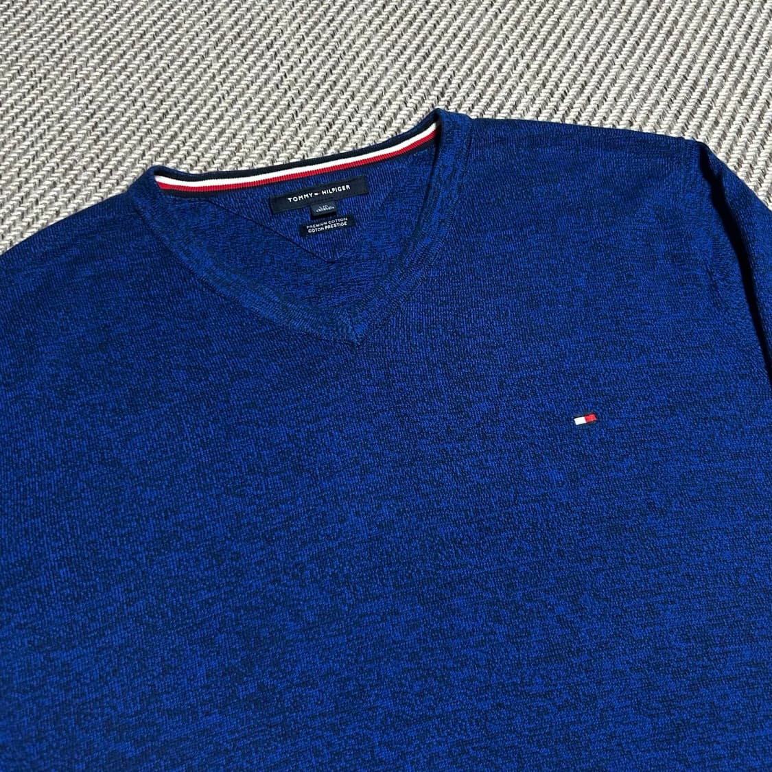 [L] Tommy 타미힐피거 코튼 브이넥 니트 상품이미지2