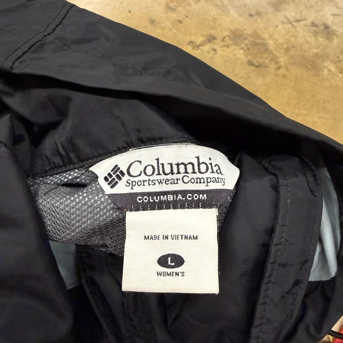 [정품/L] 컬럼비아 우먼스 블랙 후드 바람막이 b10 상품이미지5