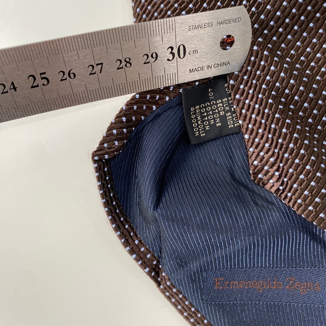 에르메네질도 제냐 명품 정품 도트넥타이 8.8cm 상품이미지6