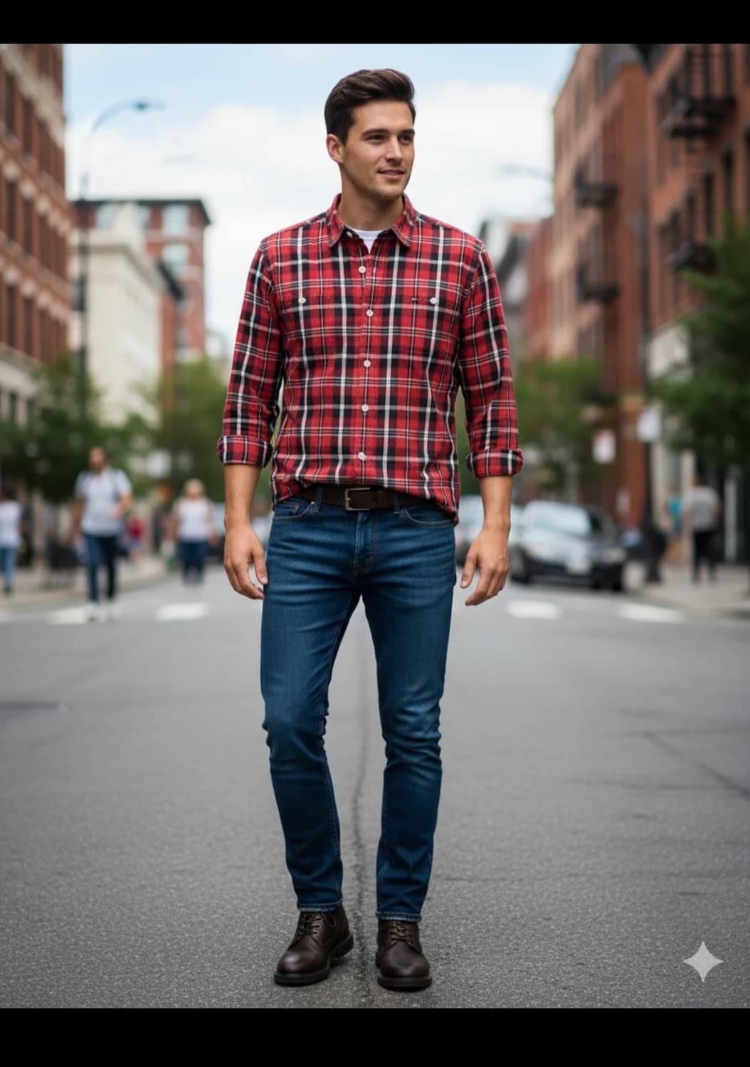 타미힐피거 남성 체크 셔츠 L 상품이미지2