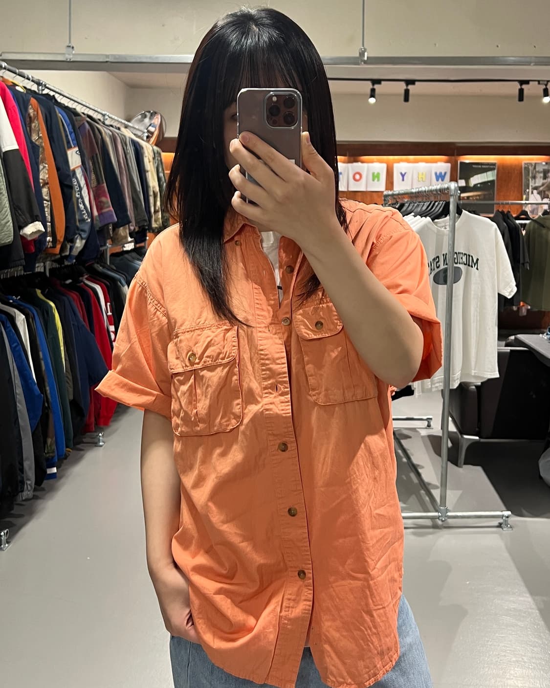 빈티지 반팔 피싱 셔츠 상품이미지1