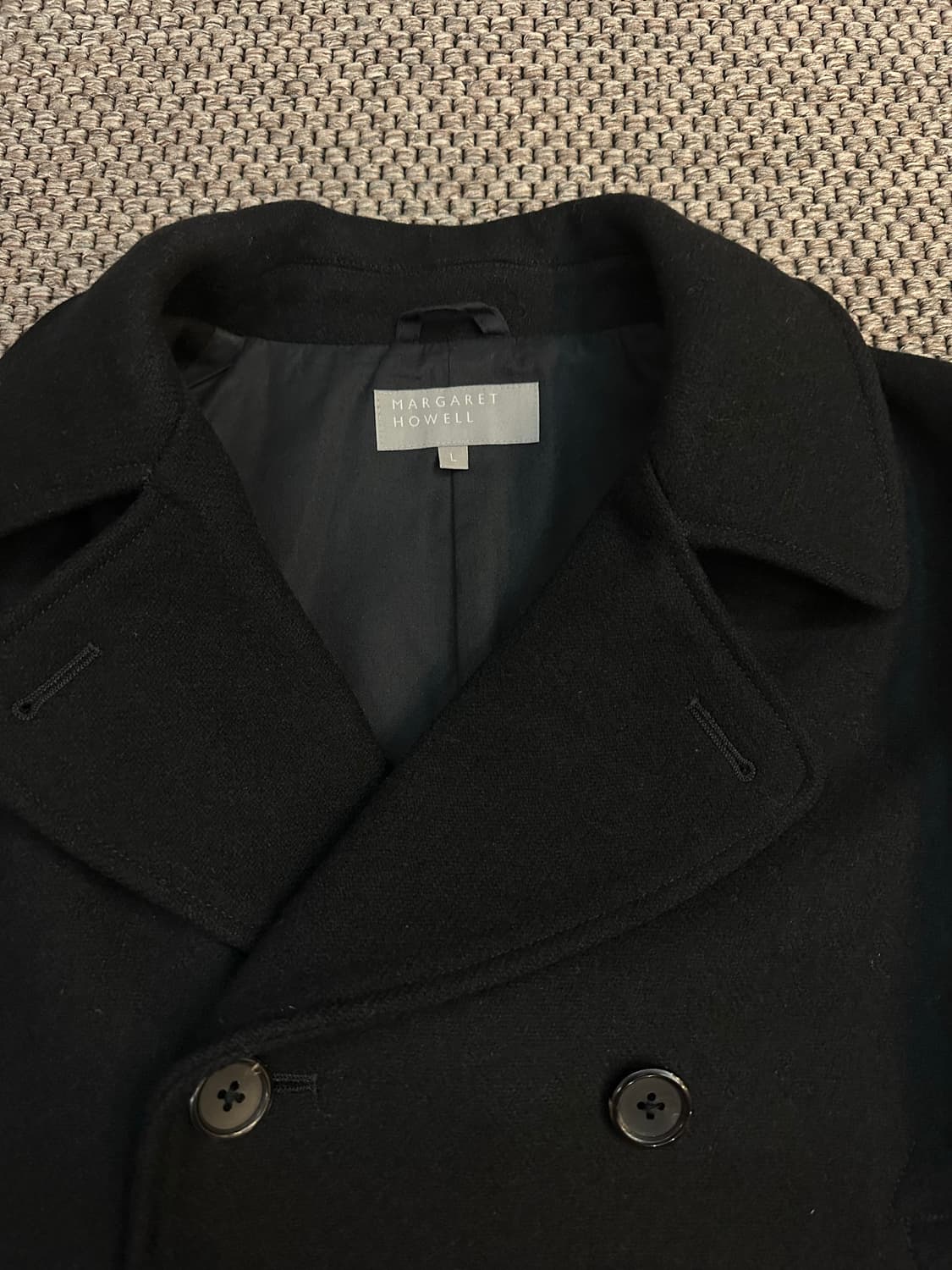 MHL 마가렛호웰 피코트 블랙 L 100 상품이미지4