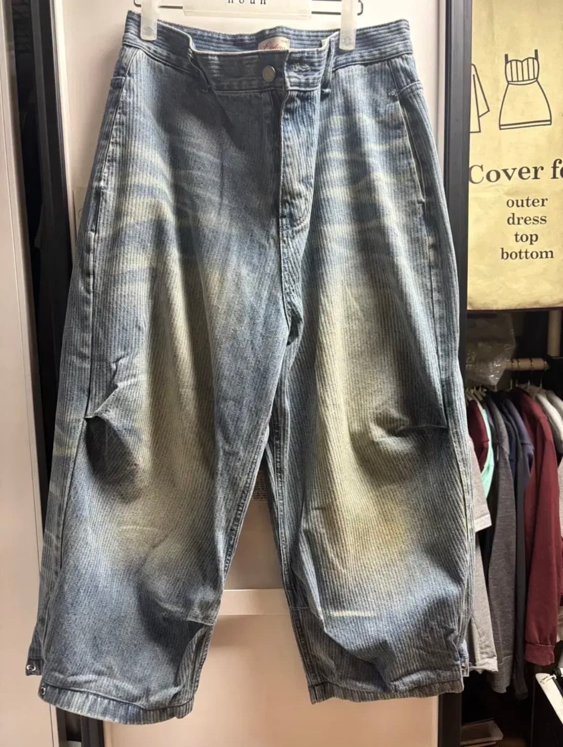 [M, 수선] ETCE 워시드 배기 진 상품이미지3