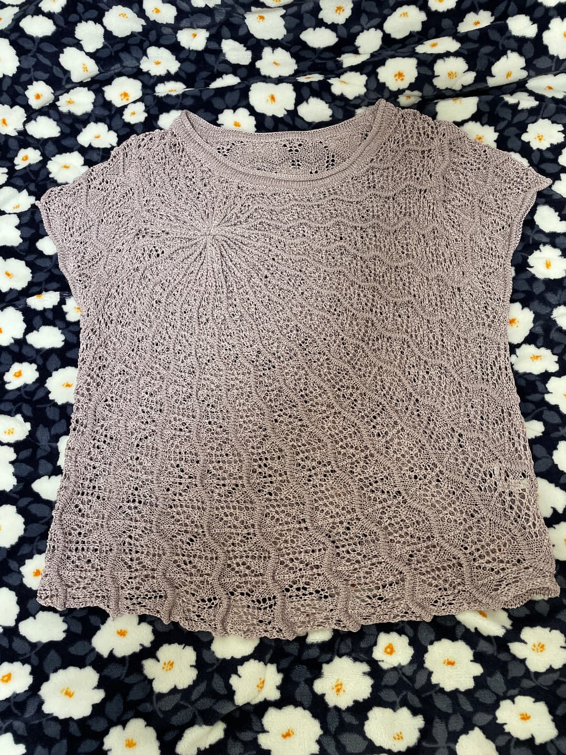 빈티지 반팔니트 베스트 상품이미지1