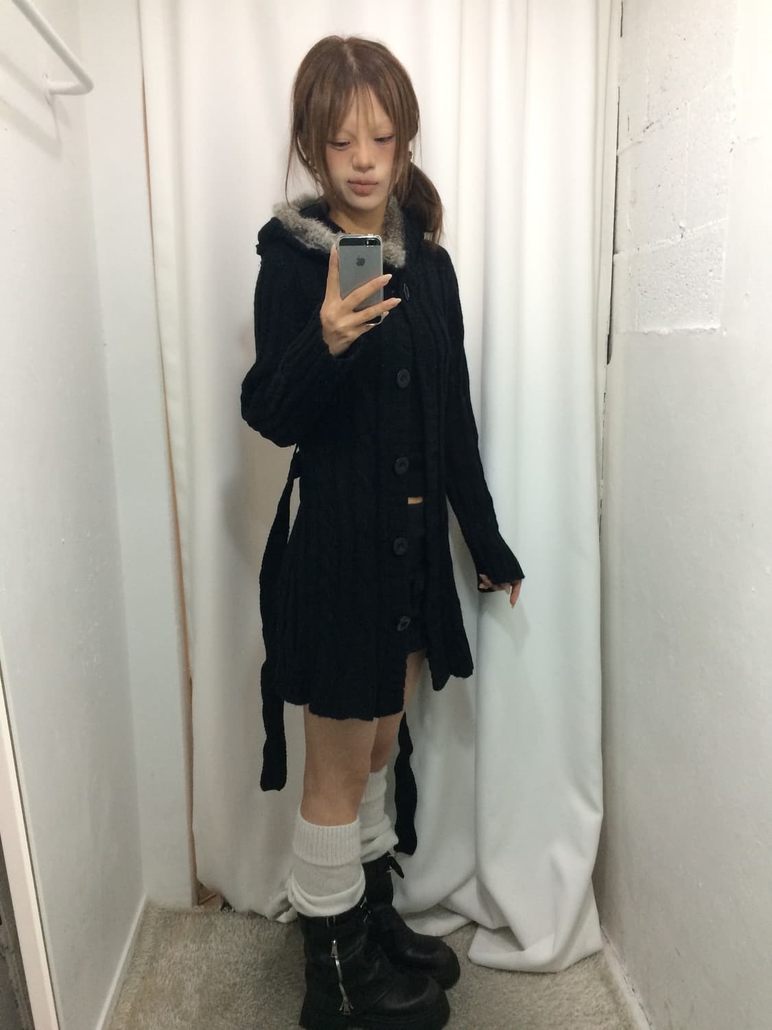 🖤퍼 후드 가디건 코디🖤 상품이미지4