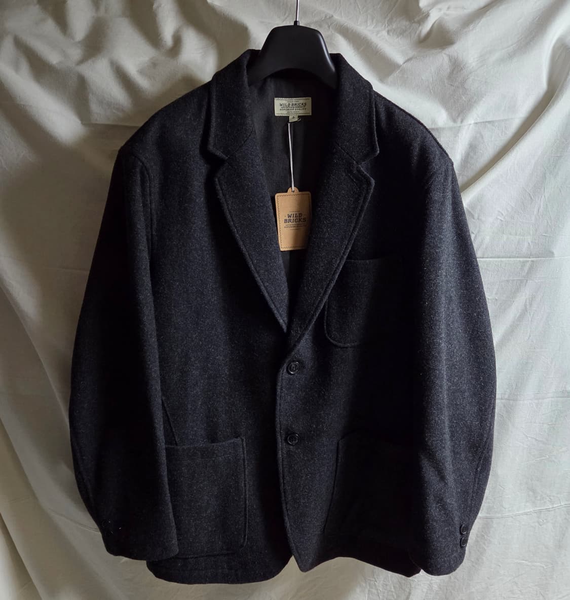 와일드브릭스 울 블레이저 차콜 L(100~105) 상품이미지4