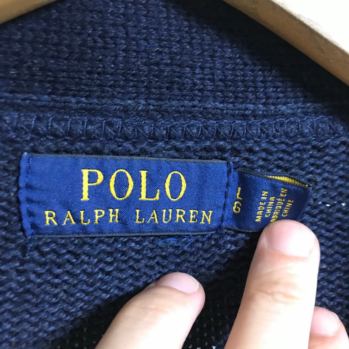 폴로 신형라인 레터맨 가디건 상품이미지3