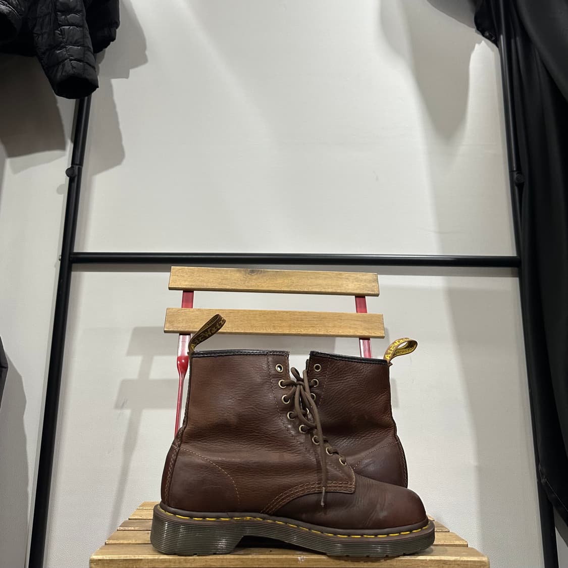 UK8) 닥터마틴 워커 남성 남자 부츠 8홀 브라운 20847 상품이미지8