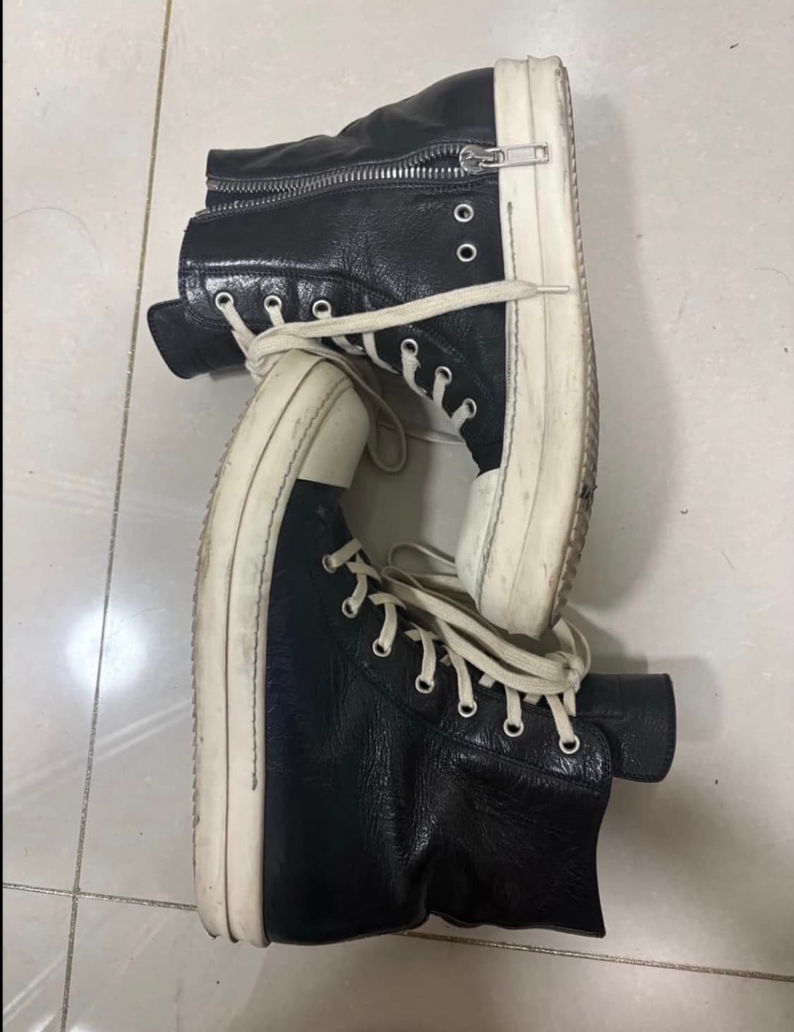 릭오웬스 라몬즈 레더 하이 상품이미지4