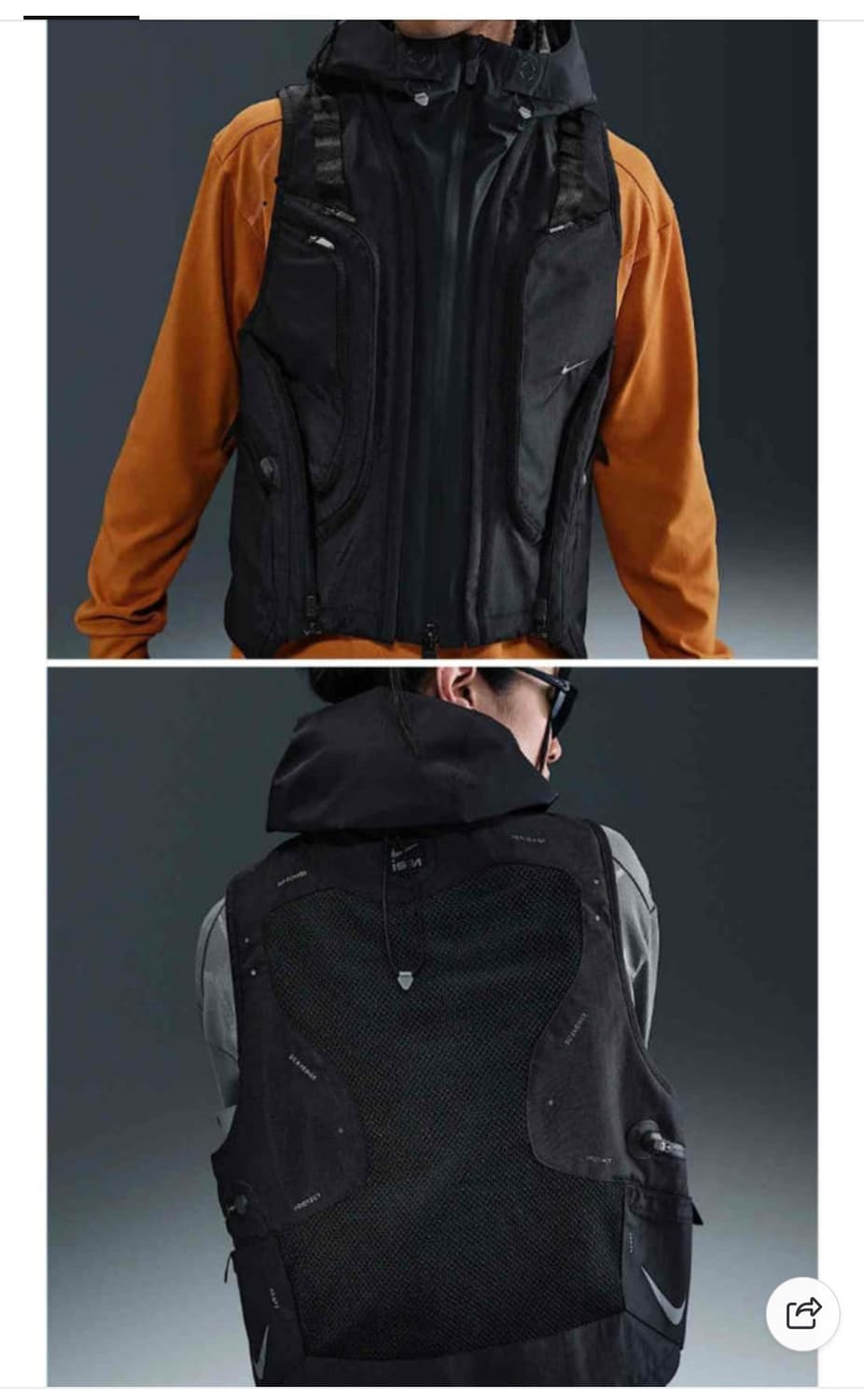 나이키 ISPA 모듈러 베스트 남성 재킷  블랙 스트릿 패션 조끼  상품이미지6