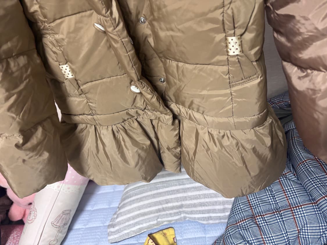 Pom ponette 라떼갸루 도트 패딩 원피스 히메갸루 러블리 로걀 상품이미지3