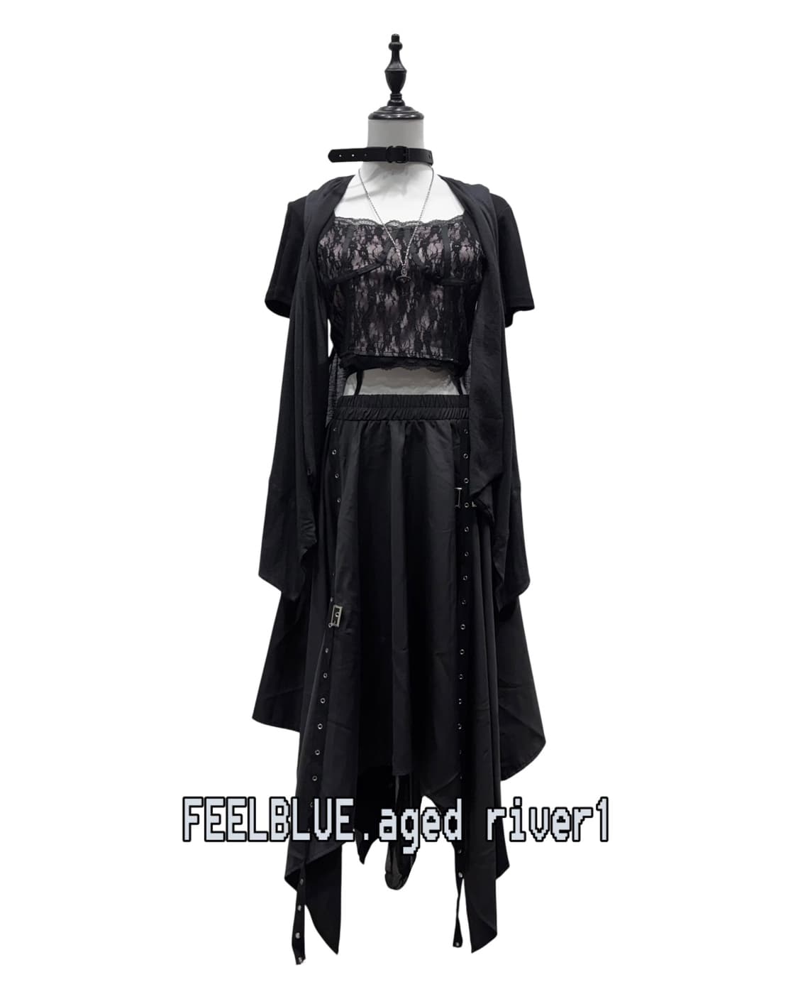 Goth Fairy Lace Skirt Set 펑크 고스페어리 3pcs 상품이미지8