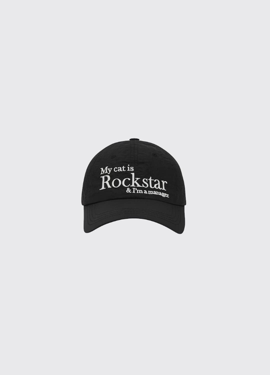 조거쉬 my cat is rockstar 볼캡 나일론 블랙 상품이미지1