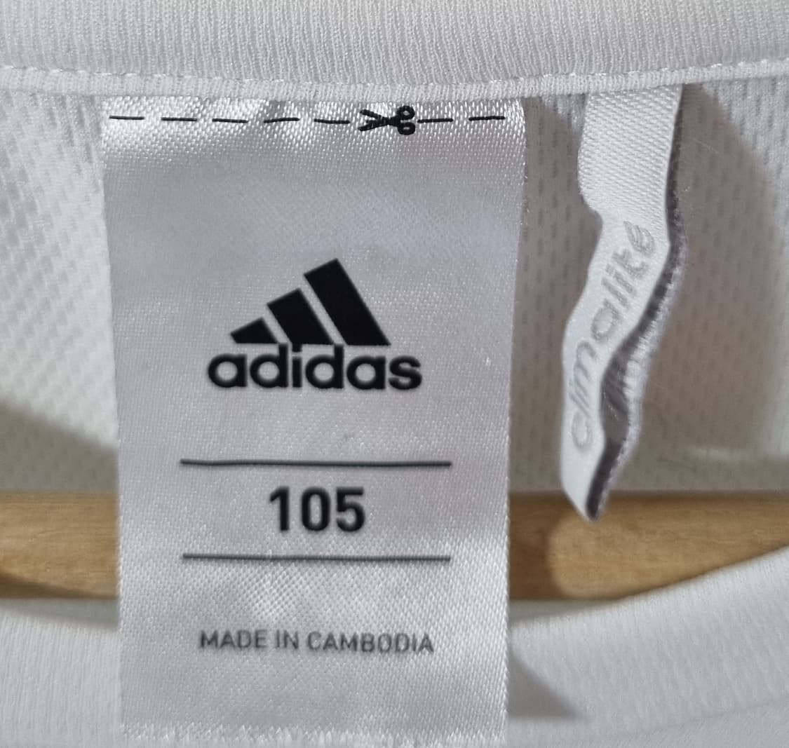 105) 아디다스 화이트 기능성 반팔티 상품이미지3