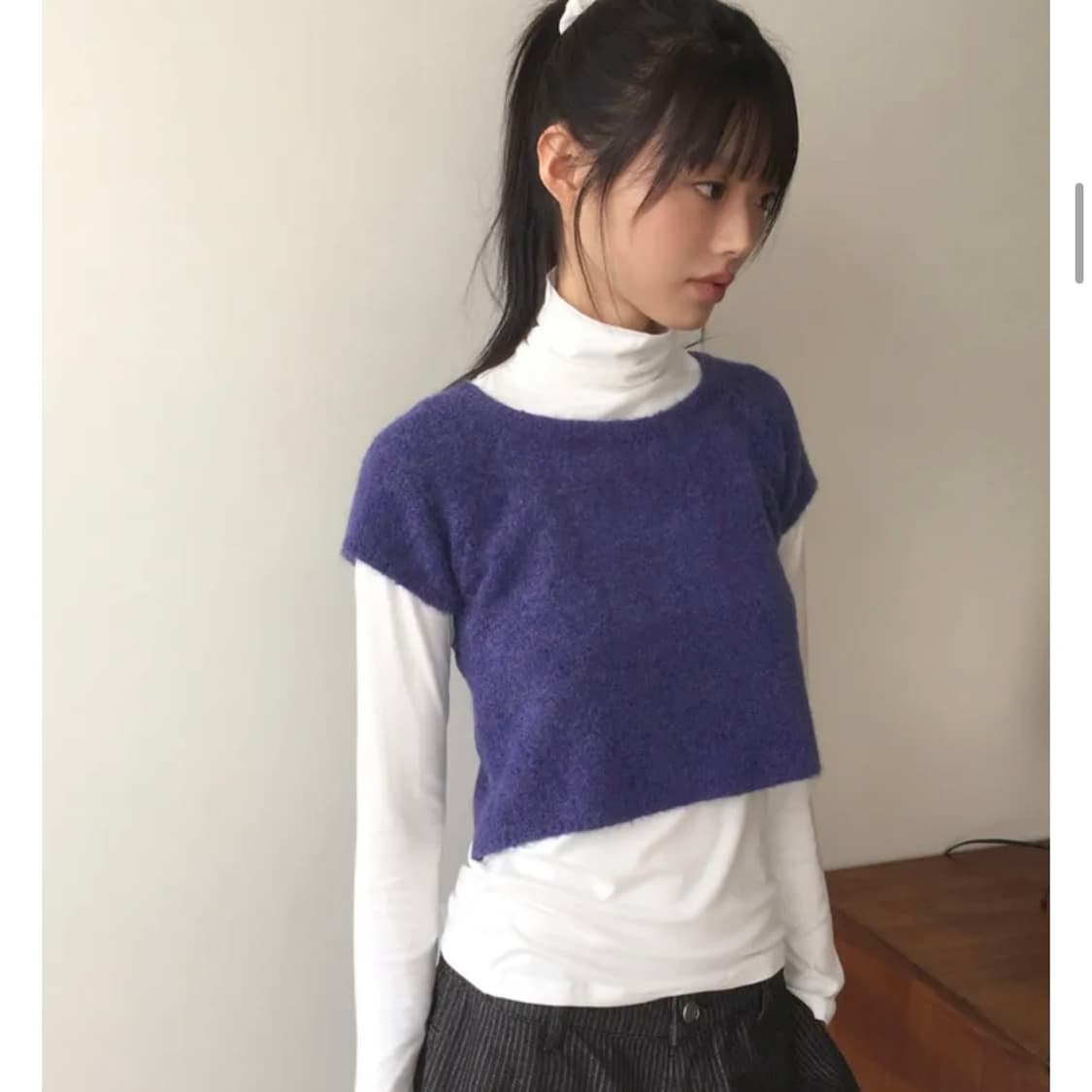 니트 레이어드 반팔 상품이미지1