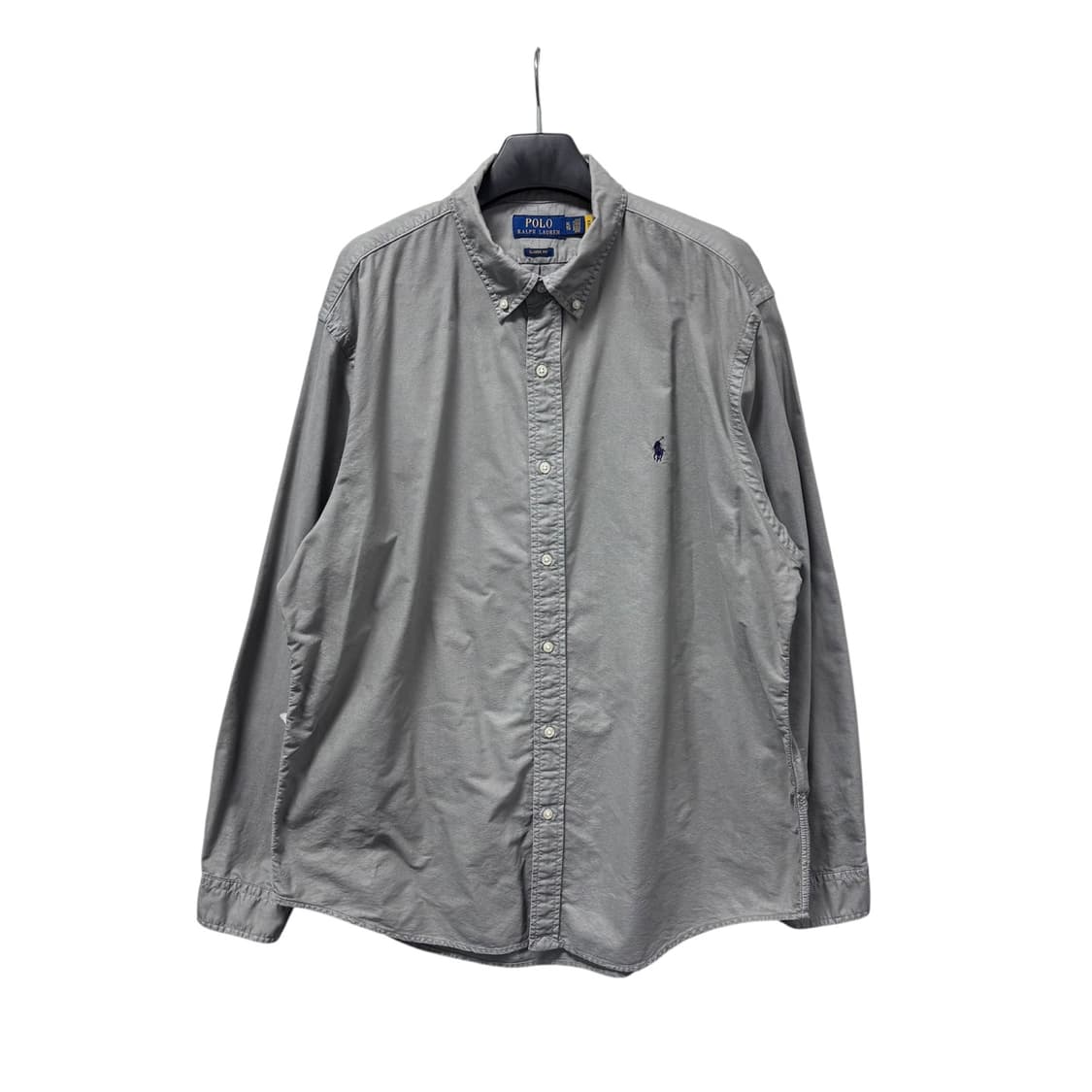 신형 폴로 QR라벨 그레이 옥스퍼드 셔츠 상품이미지2