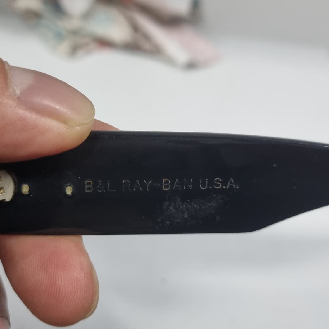 1980's 레이밴 데코 블랙 선글라스 상품이미지7