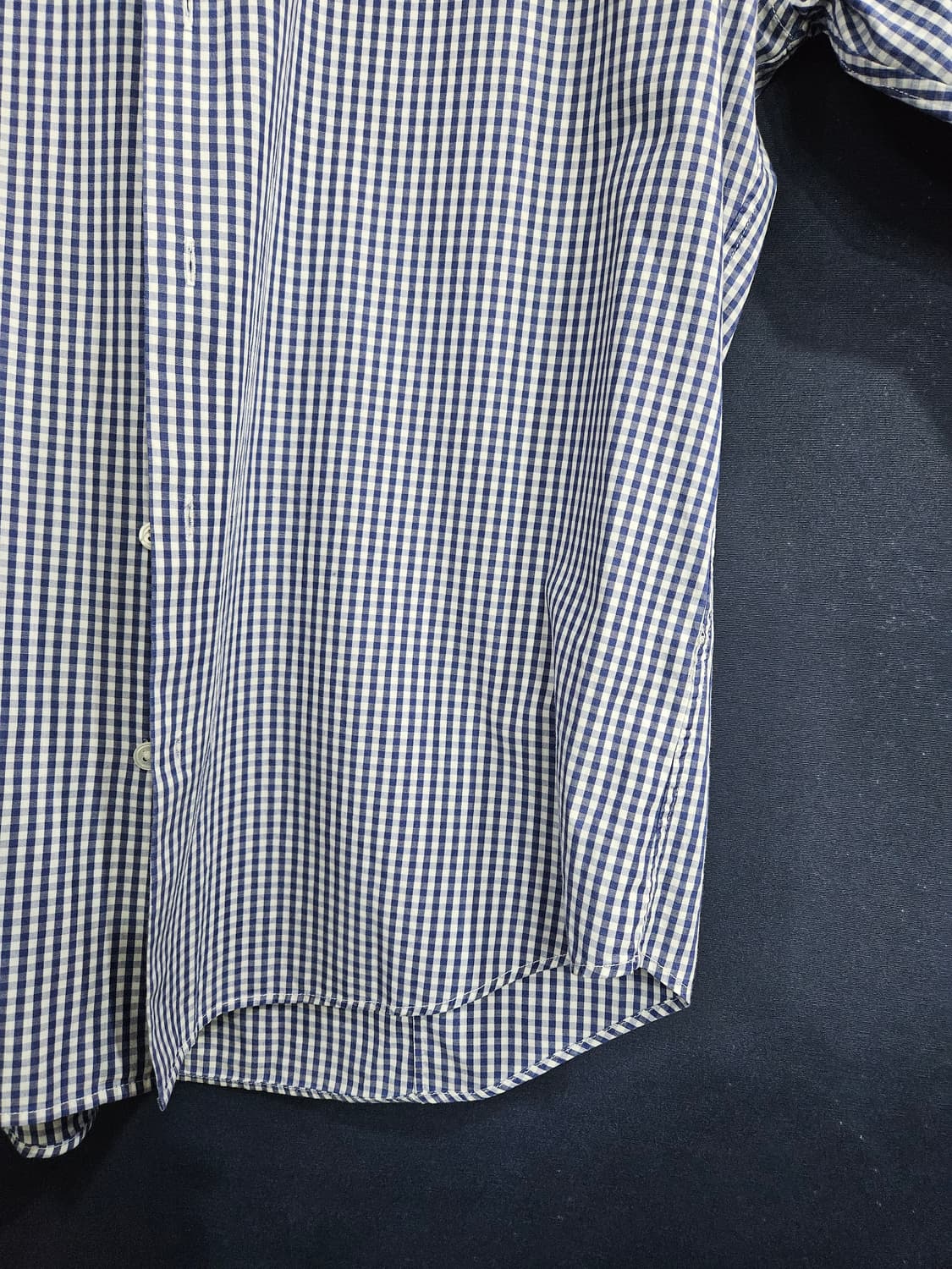 띠어리 체크 남성 100 긴팔셔츠  상품이미지6