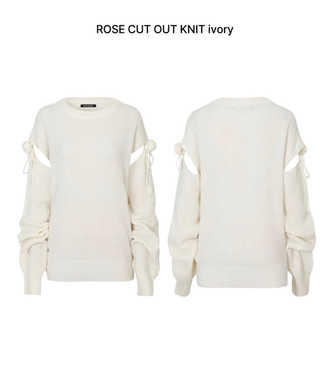 페인오어플레져 로즈 컷아웃 니트 상품이미지1