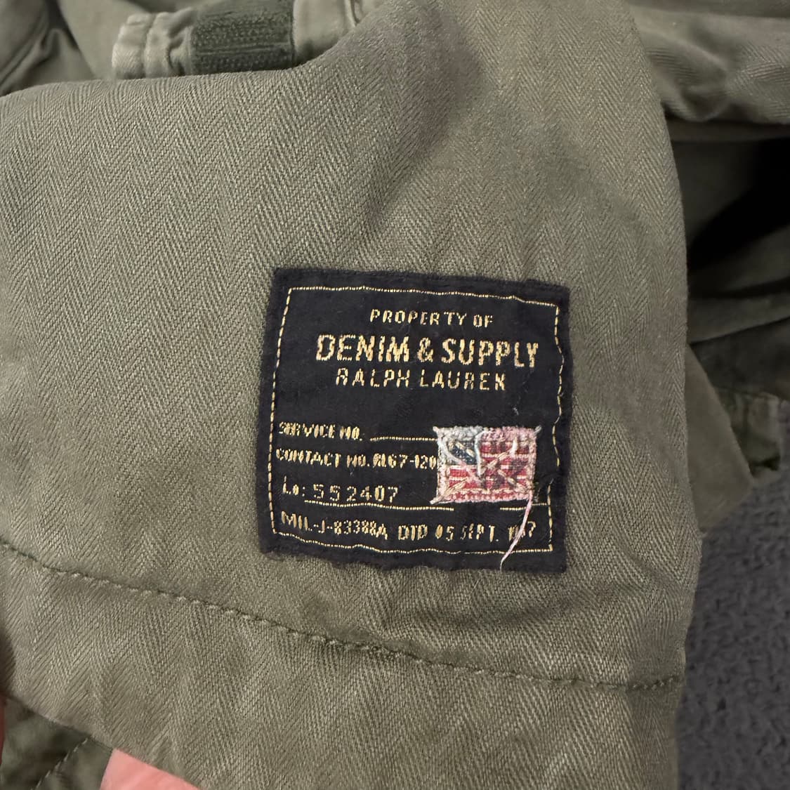 [ 정품/S ] 데님앤서플라이 랄프로렌 밀리터리 야상 자켓 상품이미지7