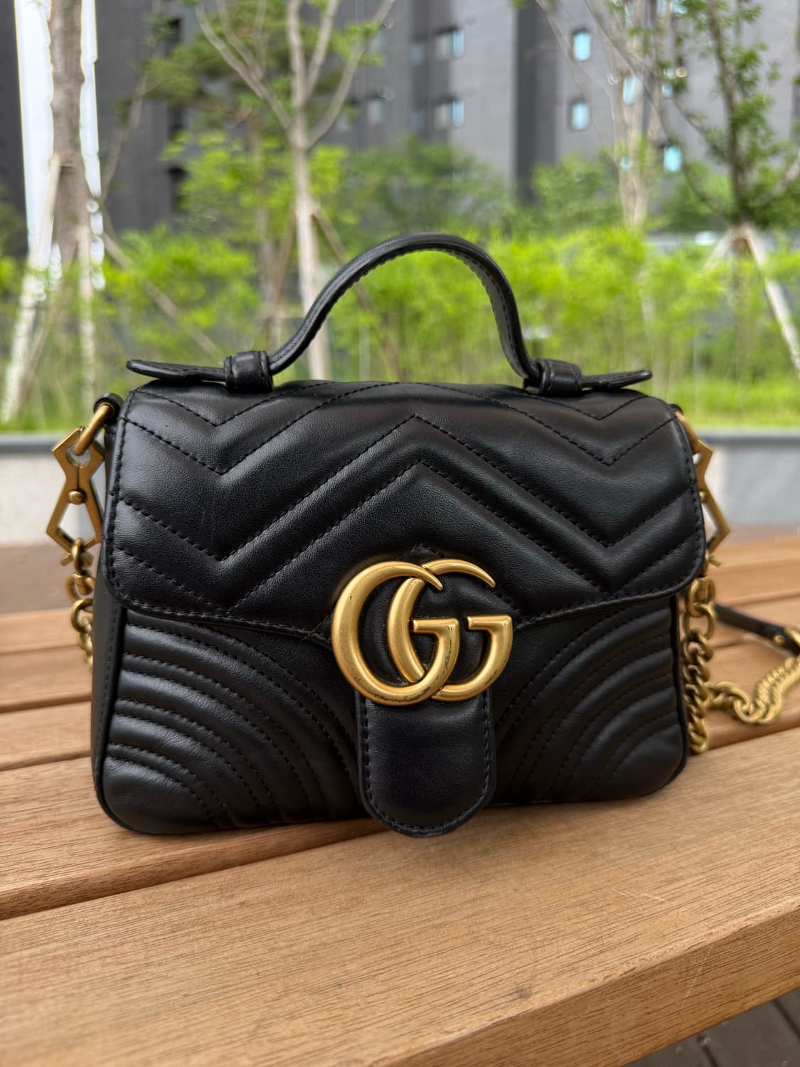 Gucci 구찌 마몽 미니 탑 핸들 백 상품이미지1