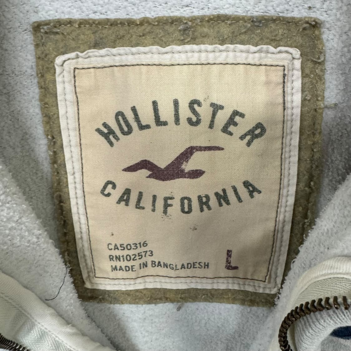 홀리스터 로고 후드 반집업 상품이미지3