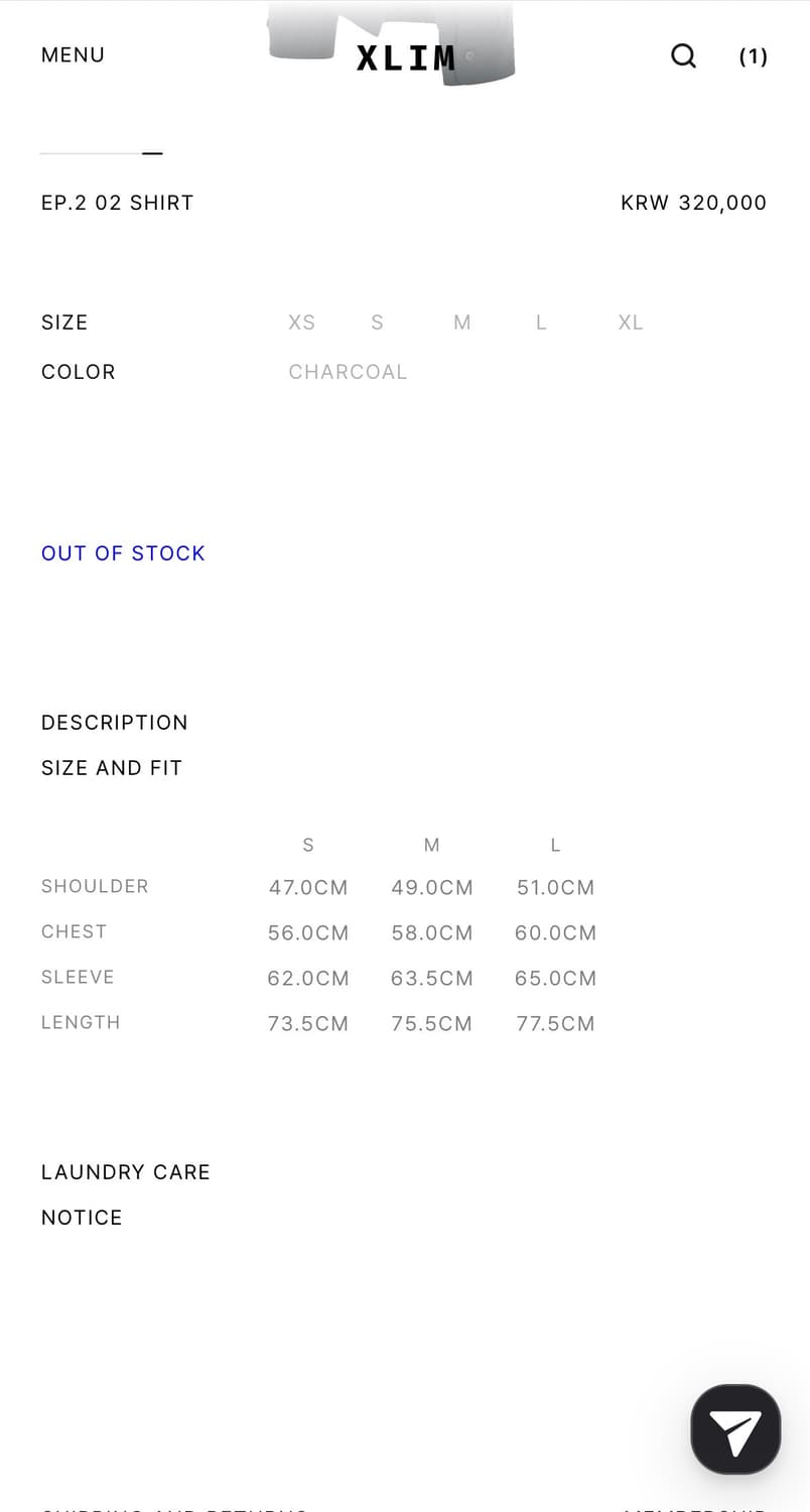 xlim ep.2 02 shirts 판매합니다. 상품이미지6